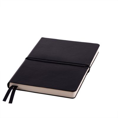 Ежедневник недатированный Save , A5, черный,  рециклированная кожа, кремовый блок, подарочная коробк-0