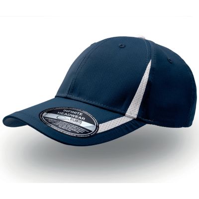 Бейсболка JOGGING, 6 клиньев, застежка на липучке, темно-синий-0