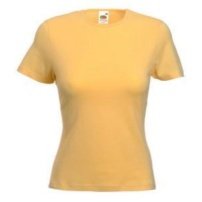 Футболка женская LADY FIT CREW NECK T 210, желтый-0