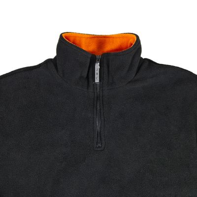 Толстовка флисовая ESTONIA 280, черный, оранжевый-4