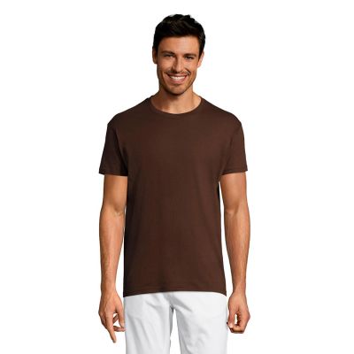 Футболка унисекс REGENT 150, шоколадный-3
