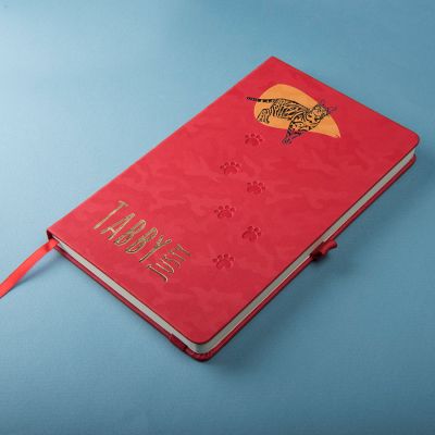 Бизнес-блокнот Tabby Justy, твердая обложка, в линейку, красный-7