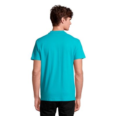 Рубашка поло мужская SPRING II 210, бирюзовый-4