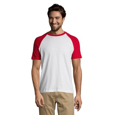 Футболка мужская FUNKY 150, красный, белый-3