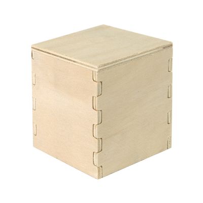 Горшочек для выращивания мяты с семенами (6-8шт) в коробке MERIN, биоразлагаемый материал, дерево, бежевый-2