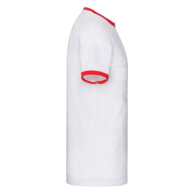Футболка мужская RINGER T 160, красный, белый-2