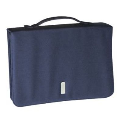 Папка А4 с бумажным блоком, темно-синий-0