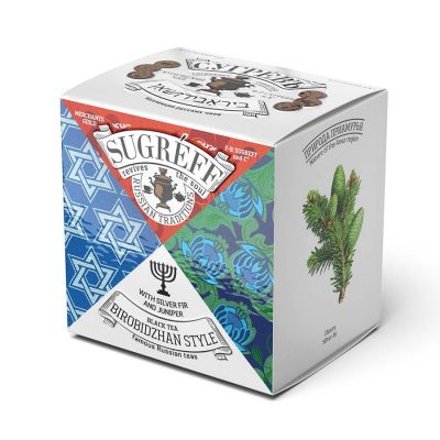 Чай чёрный «По-биробиджански», голубой, синий-1