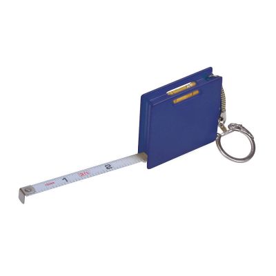 Брелок 'Строитель' с рулеткой (1м) и уровнем, синий-0