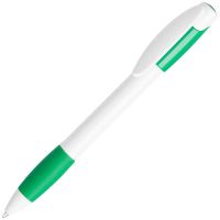Ручка шариковая с грипом X-5, белый, зеленый