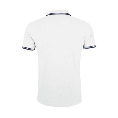 Поло мужское 'Pasadena Men', белый, темно-синий-1