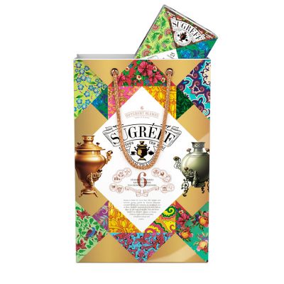 Подарочный набор СУГРЕВЪ «Храм Василия Блаженного» с 6 чаями, белый-2