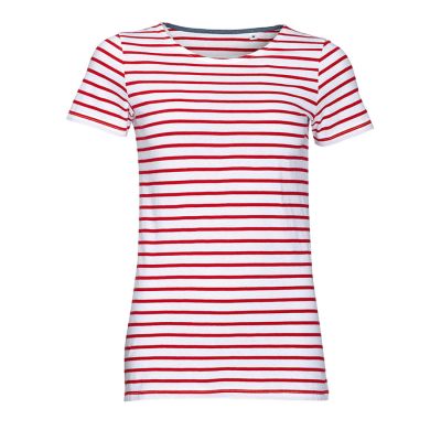 Футболка женская 'Miles women', белый, красный-0