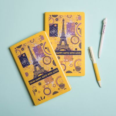 Бизнес-блокнот А5  'Provence', желтый , мягкая обложка, в клетку-8