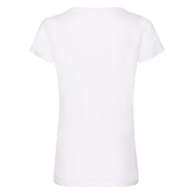 Футболка женская 'Lady-Fit V-Neck T', белый-1
