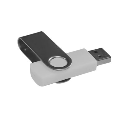 USB flash-карта DOT (16Гб), белый, серебристый-1