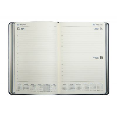 Ежедневник датированный на 2022 год Shady, А5,  оранжевый, кремовый блок, оранжевый обрез-2