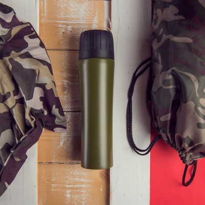 Термос вакуумный 'Warrior', зеленый-6