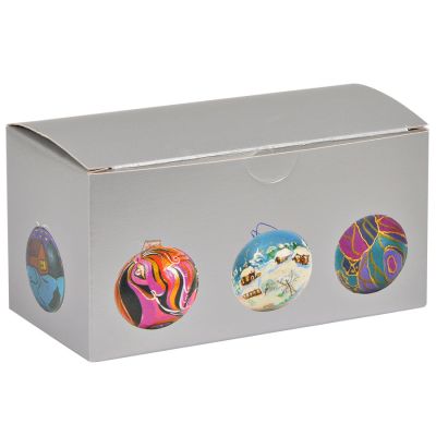 Набор для раскраски 'ШАР', шар, кисть, краски 6 шт., некрашеный картон-4