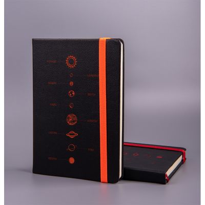 Ежедневник недатированный RAY, формат А5, в клетку, черный, лаймовый-6