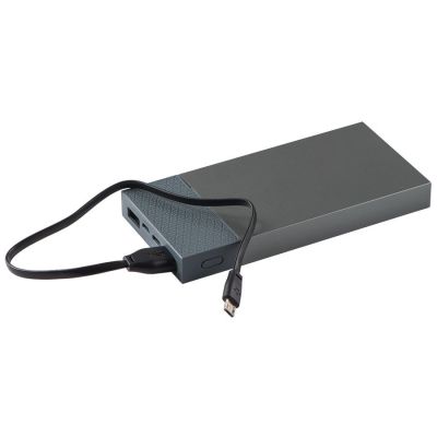 Универсальный аккумулятор 'Slim Pro' (10000mAh),серый, 13,8х6,7х1,5 см,пластик,металл-4