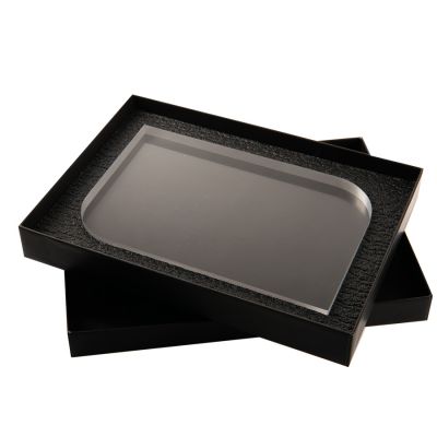 Награда HAPPY DAY в подарочной коробке, матовые грани, 200х131х20 мм, акрил, прозрачный-0