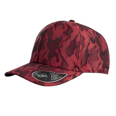 Бейсболка PHASE, 6 клиньев, пластиковая застежка, бордовый-0