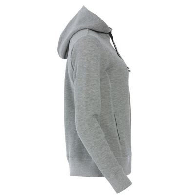 Толстовка женская CLASSIC HOODY FULL ZIP 300, серый меланж-2