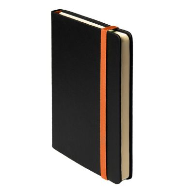 Ежедневник недатированный Ray, формат А5, в клетку, черный, оранжевый-6