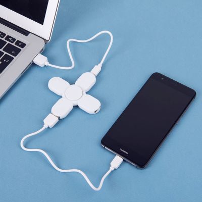 USB-разветвитель SPINNER, 3 порта, белый-4