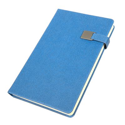 Ежедневник недатированный Linnie, формат А5,в линейку, лазурный-0