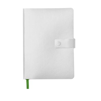 Ежедневник недатированный Stellar, А5, белый, кремовый блок  в линейку, с зеленым обрезом, белый, зеленый-1