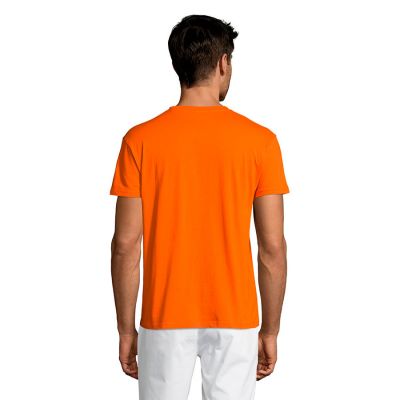 Футболка унисекс REGENT 150, оранжевый-4