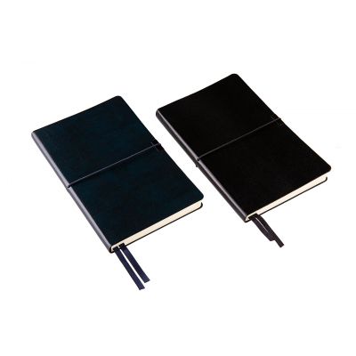 Ежедневник недатированный Save , A5, черный,  рециклированная кожа, кремовый блок, подарочная коробк-4