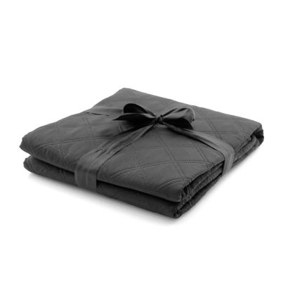 Плед KONJOR, 130х160 см,  микрофибра; 100% полиэстер, черный-3