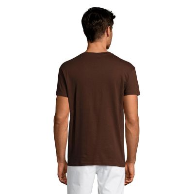 Футболка унисекс REGENT 150, шоколадный-4