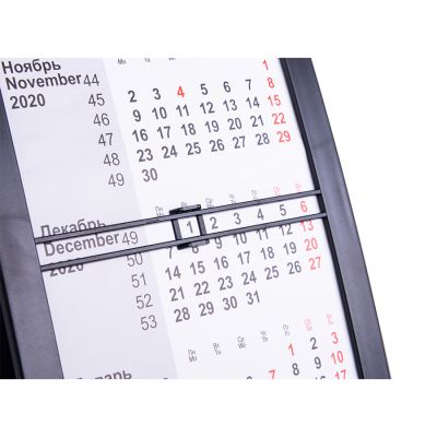 Календарь настольный на 2 года, черный-2