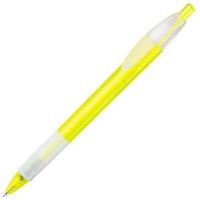 Ручка шариковая с грипом X-1 FROST GRIP, желтый, белый