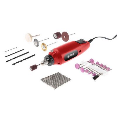 Гравер (мини дрель) HIPER HMD12B, в блистере, в комплекте с аксессуарами, красный-1