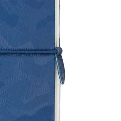 Бизнес-блокнот Tabby Franky, гибкая обложка, в клетку, темно-синий-1