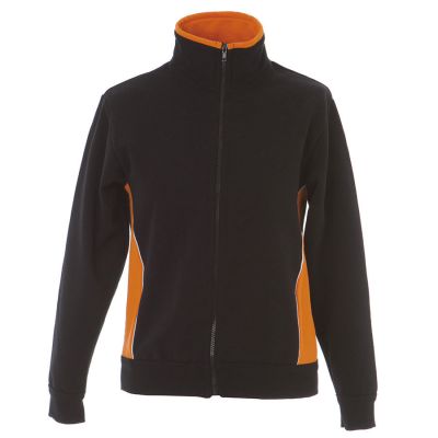 Толстовка мужская CAGLIARI 280, черный, оранжевый-0