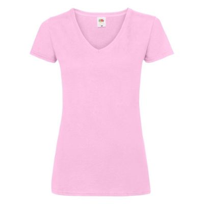 Футболка женская LADY FIT V-NECK T 210, розовый-0