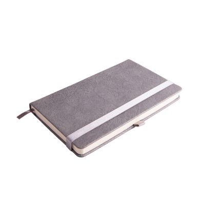 Ежедневник недатированный Starry , А5, серый, кремовый блок-0