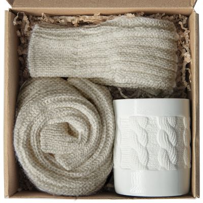 Набор подарочный WINTER WELL, бежевый-1