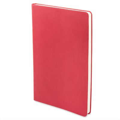 Бизнес-блокнот 'Funky', 130*210 мм,  красный, зеленый форзац, мягкая обложка, блок-линейка-2