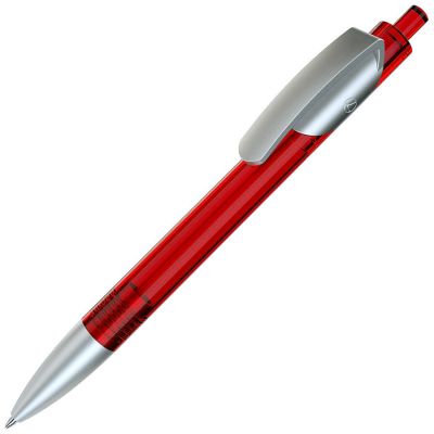 Ручка шариковая TRIS LX SAT, красный, серебристый-0