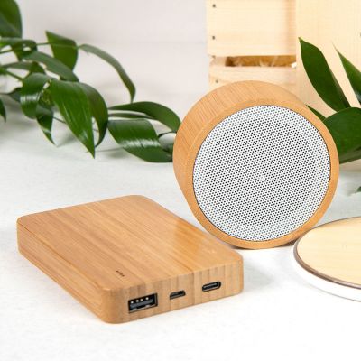 Универсальный аккумулятор BMB POWER 5, 5000 mAh, бамбук, натуральный-4