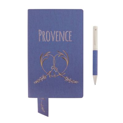 Бизнес-блокнот А5  'Provence', сиреневый, мягкая обложка, в клетку-4