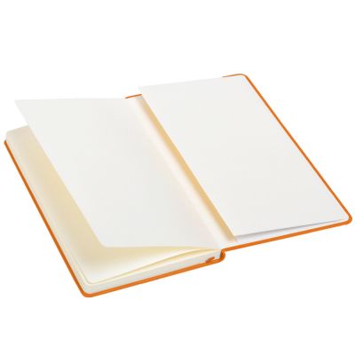 Бизнес-блокнот  А6 'Casual',  твердая обложка,  клетка, оранжевый-2