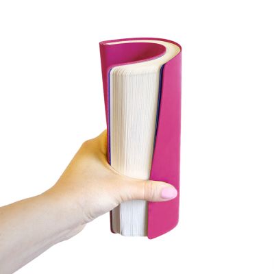 Бизнес-блокнот 'Funky', 130*210 мм, розовый, фиолетовый  форзац, мягкая обложка,  в линейку-4